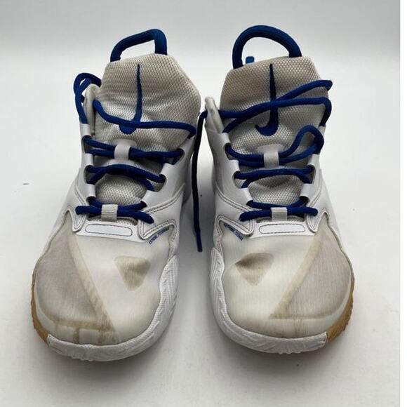 Nike Air Zoom Hyperace 3 Women's Volleyball Shoes White Blue Gum Size 8 FQ7074 - Picture 1 of 13